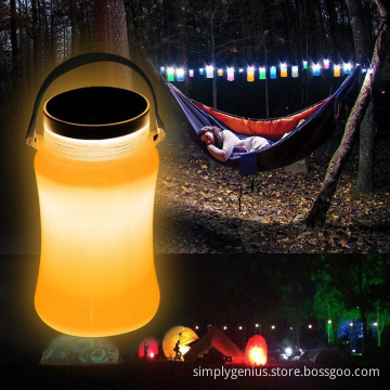 Ce Rohs foldable emergency solar power led light for reading camping fishing rafting